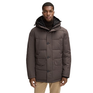STRELLSON Winterjacke Plaza 2.0 (Steppjacke, wind- und wasserfest) dunkelbraun Herren